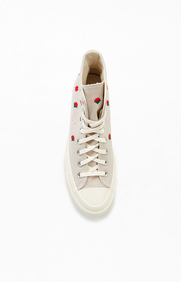 Converse Eco Chuck 70 Floral Embroidery High Top Sneakers