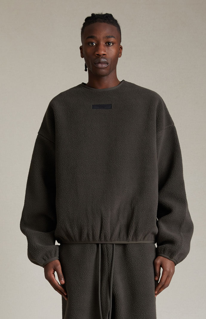 Polar fleece shop crew neck
