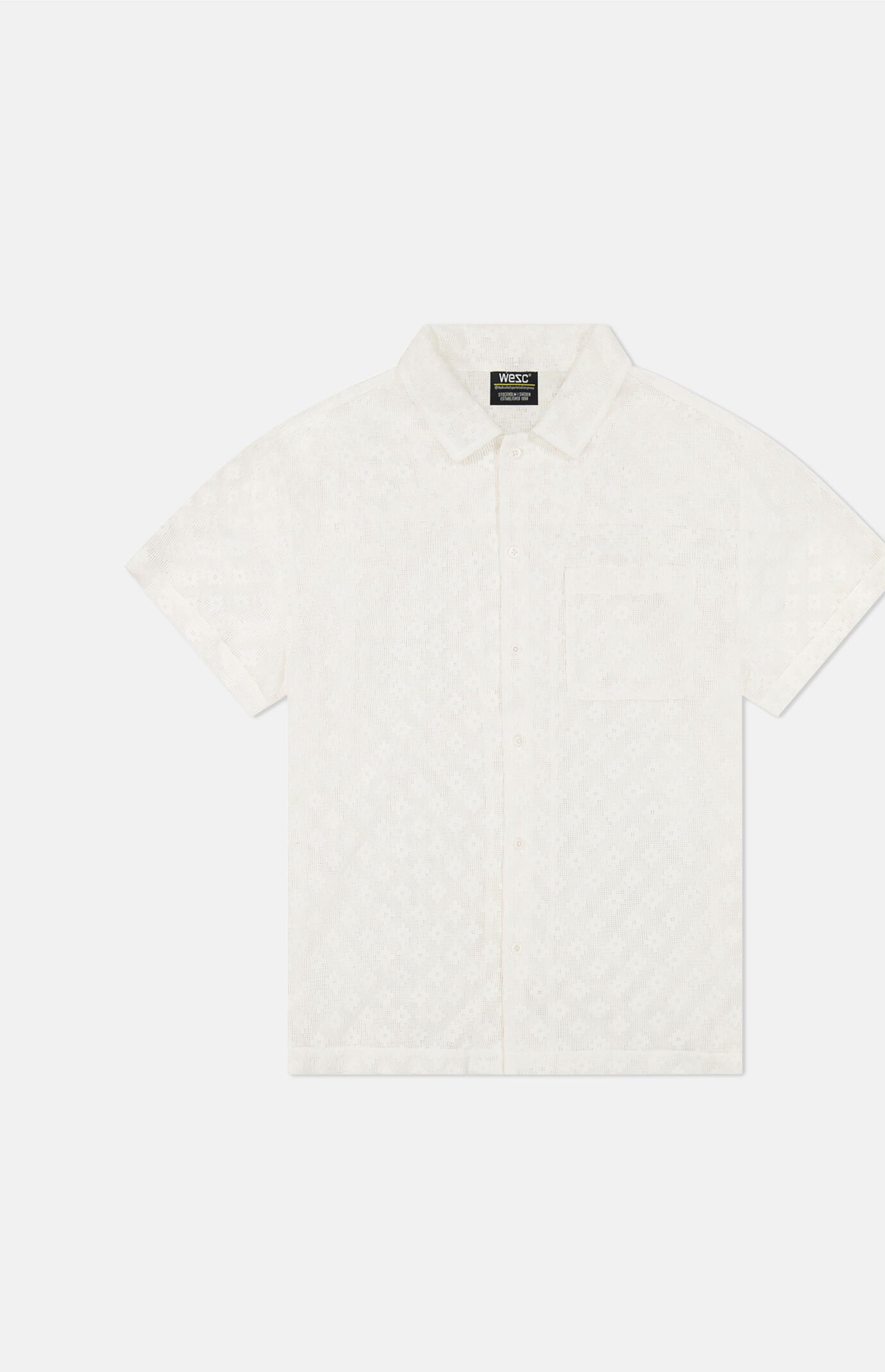 WeSC White Mesh Camp Shirt