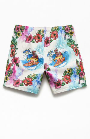 Surfing Tiki 17" Swim Trunks Surfing Tiki 17" Swim Trunks image number null