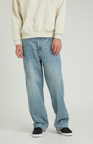 Dylan Pieced Baggy Jeans Medium Blue image number 2
