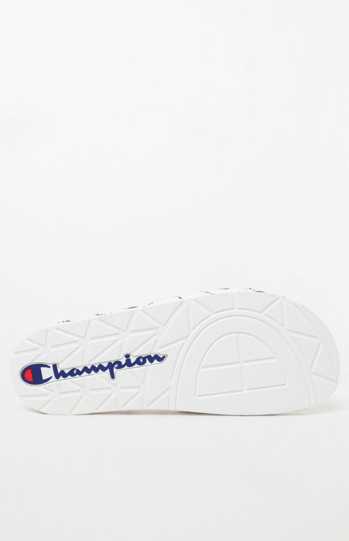 White IPO Repeat Slide Sandals