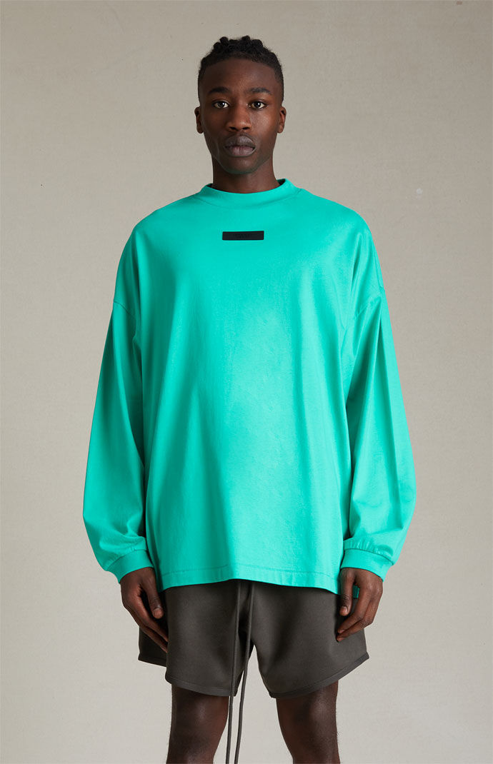 当店だけの限定モデル God of Fear Essentials PacSun | T-Shirt Sleeve Long Leaf Mint トップス