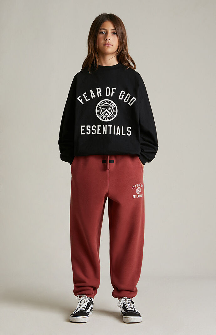 Fear of God Essentials Kids Crimson University Fleece