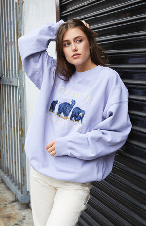 Light Blue Yosemite Crew Neck Sweatshirt image number 3