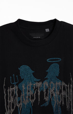 Velvet Dream Rhinestone Oversized T-Shirt image number 2