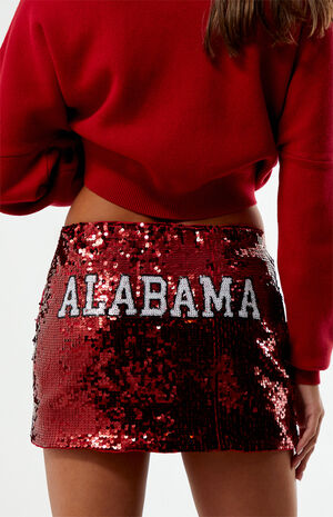 Alabama Crimson Tide Sequin Mini Skirt image number 2