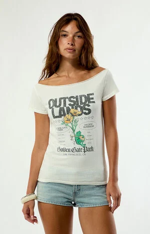 x Outside Lands Banjo Off-The-Shoulder T-Shirt image number 1