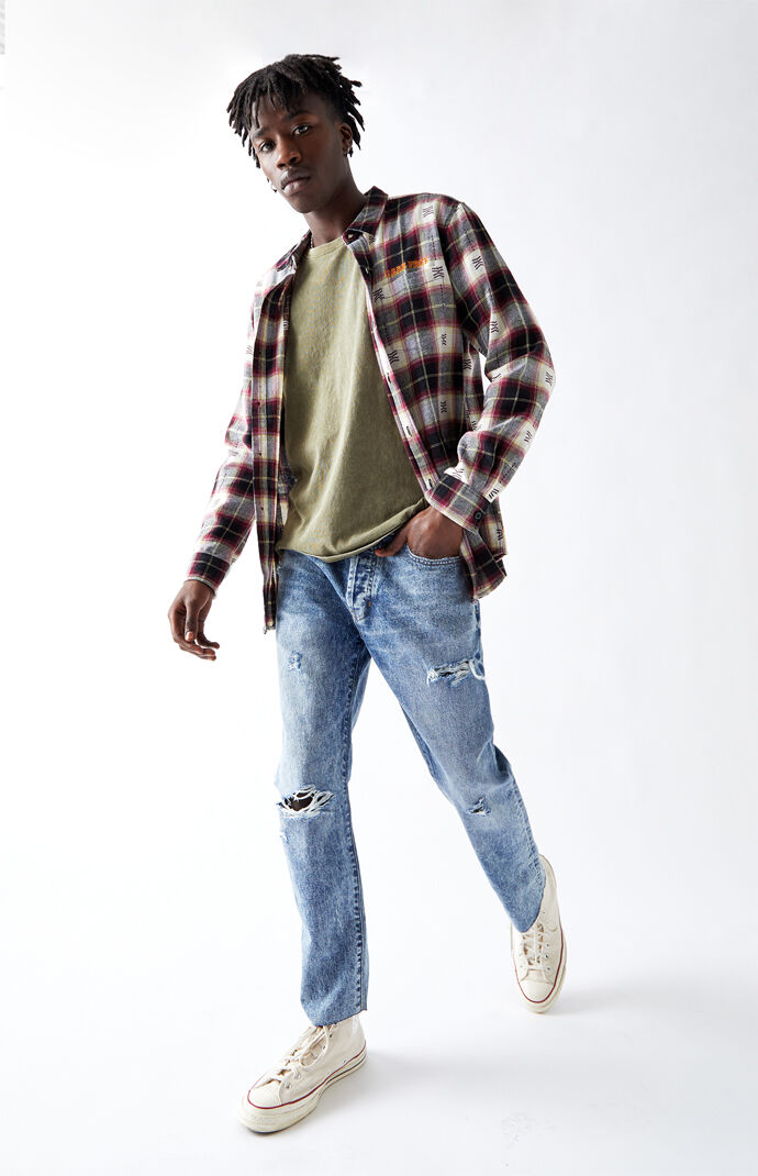 Light Ripped Vintage Loose Jeans