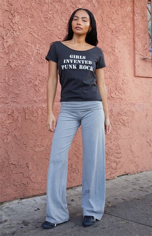 Light Gray Priscilla Flare Pants image number 1