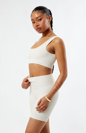 Active Seamless Ribbed Sports Bra image number 2