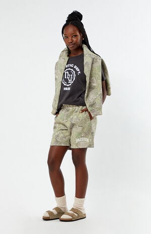 Camo Embroidered Sweat Shorts image number 5