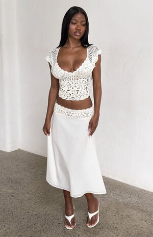 Sasha Crochet Midi Skirt image number 1