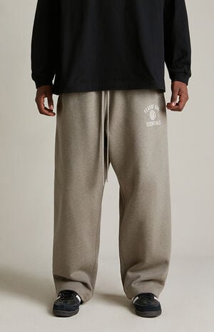Heather Grey University Fleece Relaxed Sweatpants image number 3