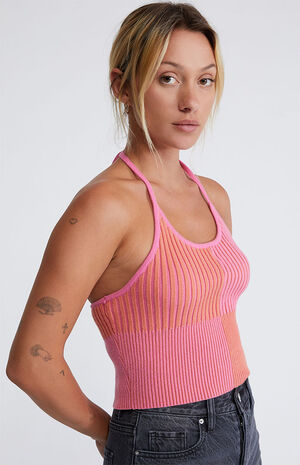 Color Block Halter Top image number 2