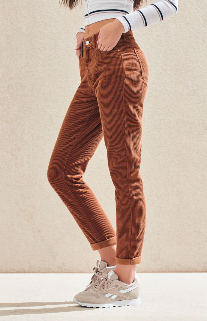 PacSun Toffee Corduroy Mom Jeans | PacSun