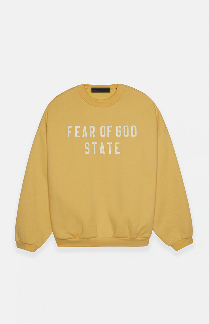 【FEAR OF GOD】FOG ESSENTIALS HEAVY FLEECE CREWNECK 長袖 Heavy Fleece Crewneck - Crimson | Fear of God ESSENTIALS