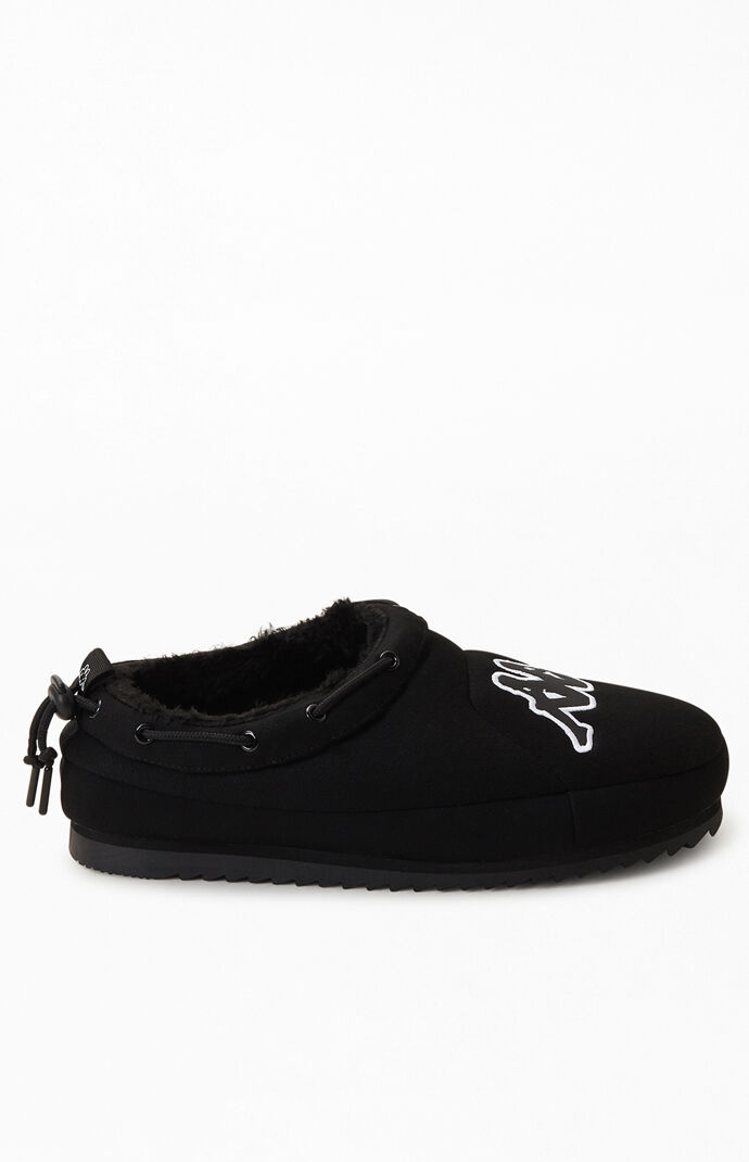 Black Logo Tasin Adjustable Slip-On Shoes