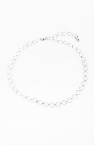 By PacSun Silver Chain Belt image number 2