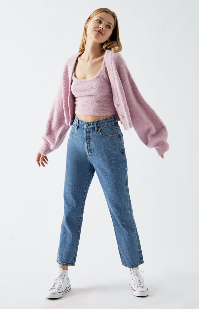 Fuzzy Sweater Tank Top