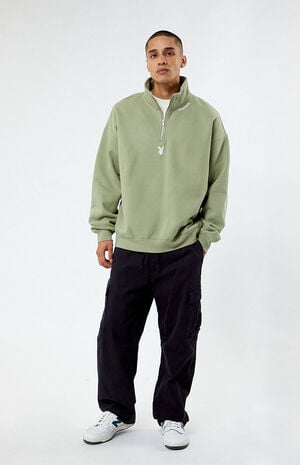 By PacSun Mode Quarter Zip Sweatshirt image number 3