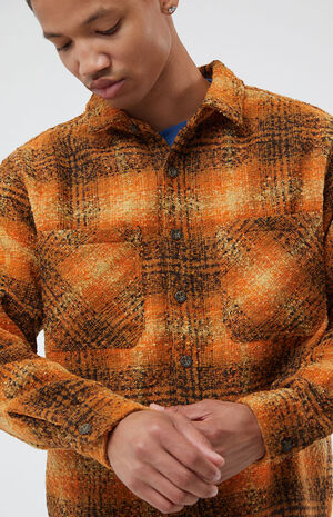 Tommy Orange Plaid Classic Shacket image number 2