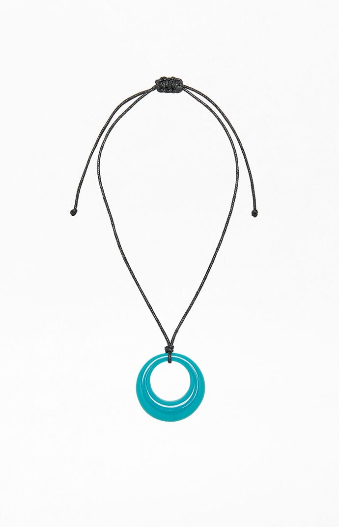 John Galt Teal Ring Necklace
