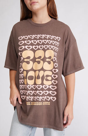 333 Love Oversized T-Shirt image number 2