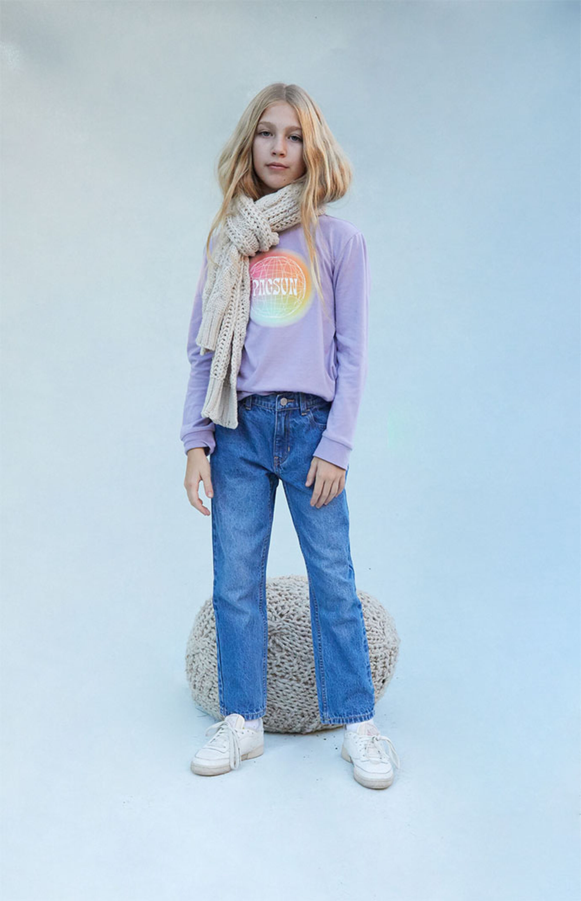 Pacsun Kids Medium Blue Straight Leg Jeans | Pacsun