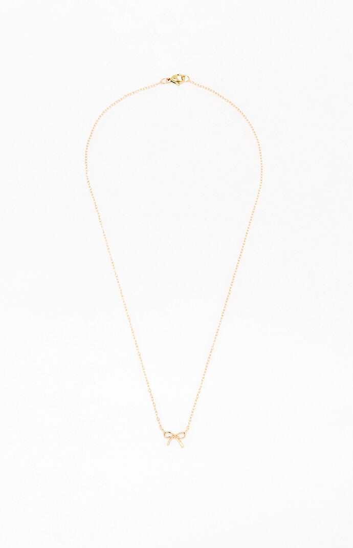 John Galt Gold Bow Necklace