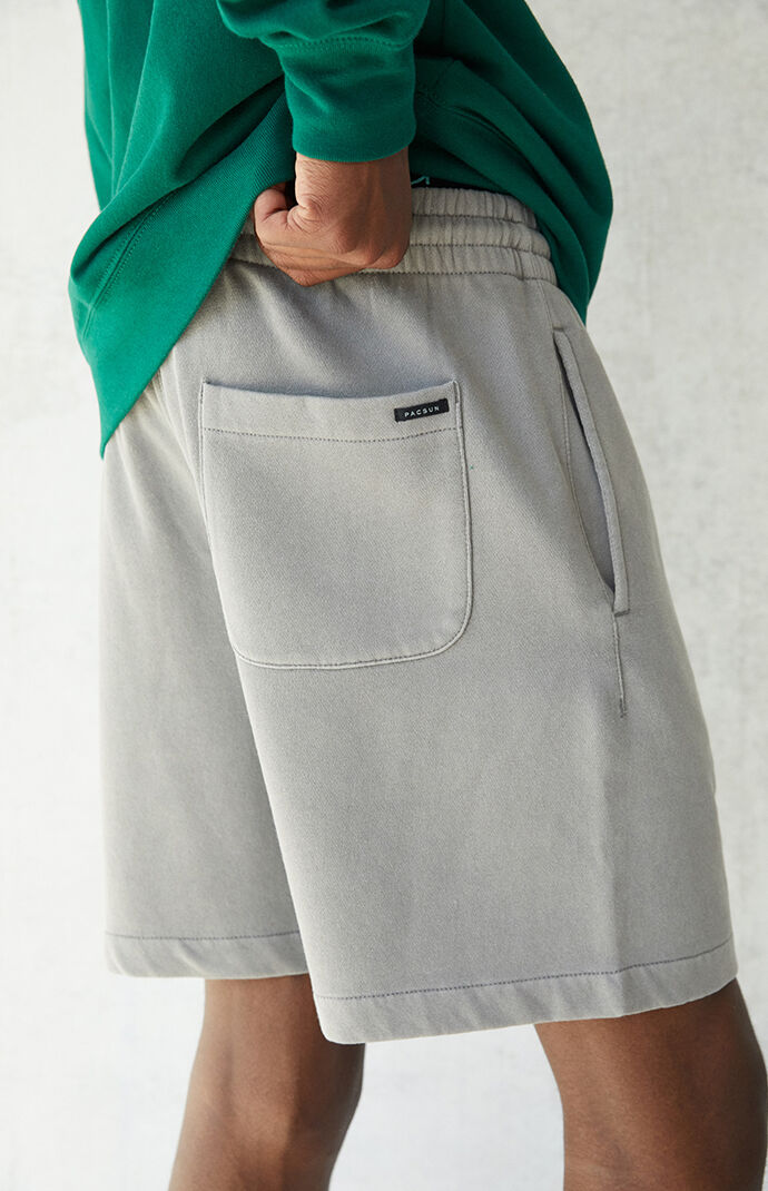 PacSun Dark Gray Relaxed Fit Volley Shorts PacSun