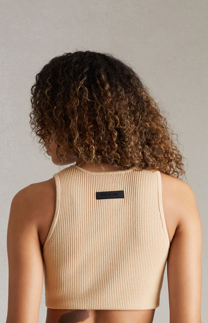 Fear of God ESSENTIALS Women's Gold Heather Sport Tank Top