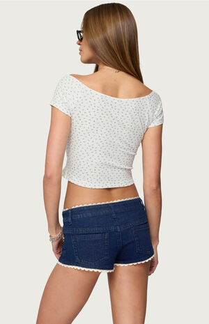 Perry Floral Boat Neck Top image number 3