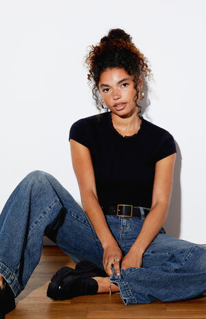 Ruffle Trim T-Shirt image number 4