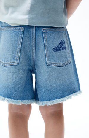 Wave Denim Shorts image number 4