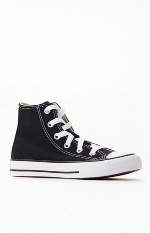 Kids Black & White Chuck Taylor All Star High Top Shoes image number 1