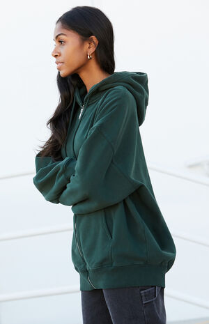 Green Full Zip Hoodie image number 2
