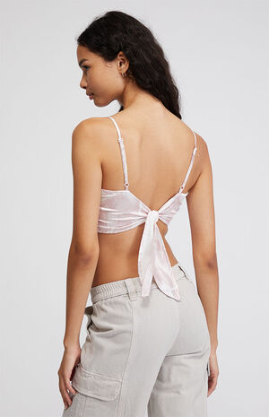 Satin Handkerchief Cami Top image number 4