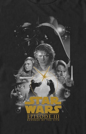 Star Wars Three Poster Gold T-Shirt image number 2
