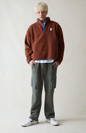 Olive Cargo Sweatpants image number 2