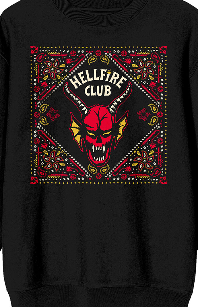 【即出荷】 Club Hellfire Things Stranger Logo PacSun | Sweatshirt Neck Crew トップス