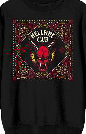 Stranger Things Hellfire Club Logo Crew Neck Sweatshirt image number 2