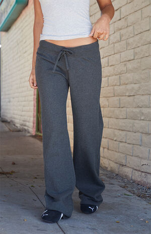 Gray Hilary Yoga Baggy Sweatpants image number 2