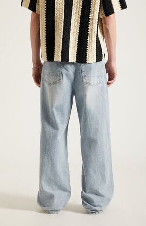 Blake Extreme Baggy Jeans Drawstring Light Indigo image number 4