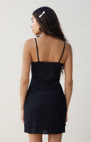 Sofia Pointelle V-Neck Mini Dress image number 4