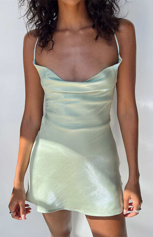 Green Celena Mini Dress image number 5