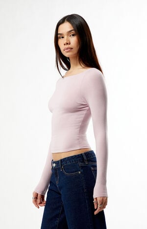 Shaina Long Sleeve Boat Neck Top image number 3