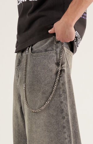 Ryder Chain Ultra Baggy Jeans Gray Ryder Chain Ultra Baggy Jeans Gray image number 2