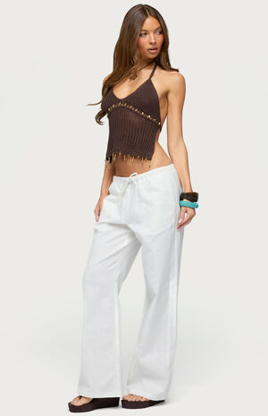 Jenn Beaded Crochet Top image number 4