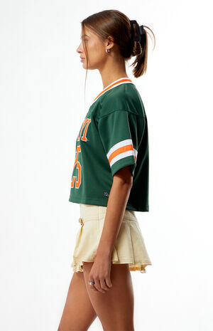 Miami Hurricanes Cropped Football Jersey image number 3